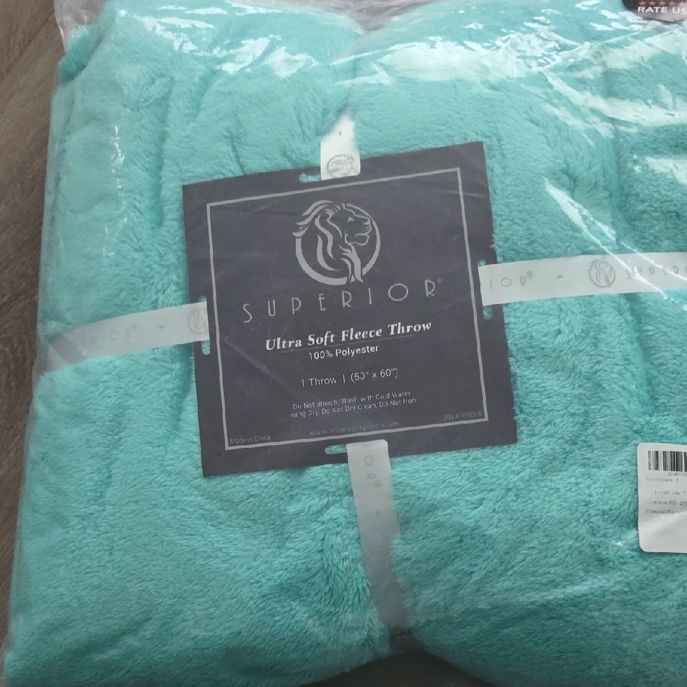 Ultra Soft Fleece Throw Blanket - Teal